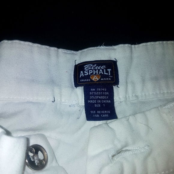 White Blue Asphalt shorts size 1 - Picture 1 of 3